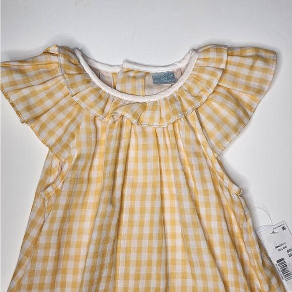 Edgehill Collection Yellow Checked Summer Dress Size 24 Months NWT - Picture 2 of 6